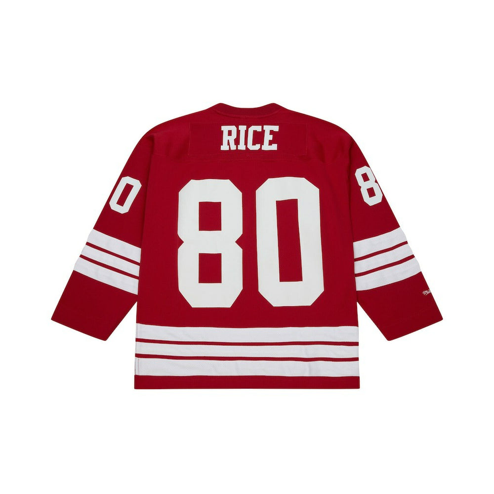 Jerry Rice San Francisco 49ers Maxxed Out Fashion Hockey Jersey - Scarlet on sale