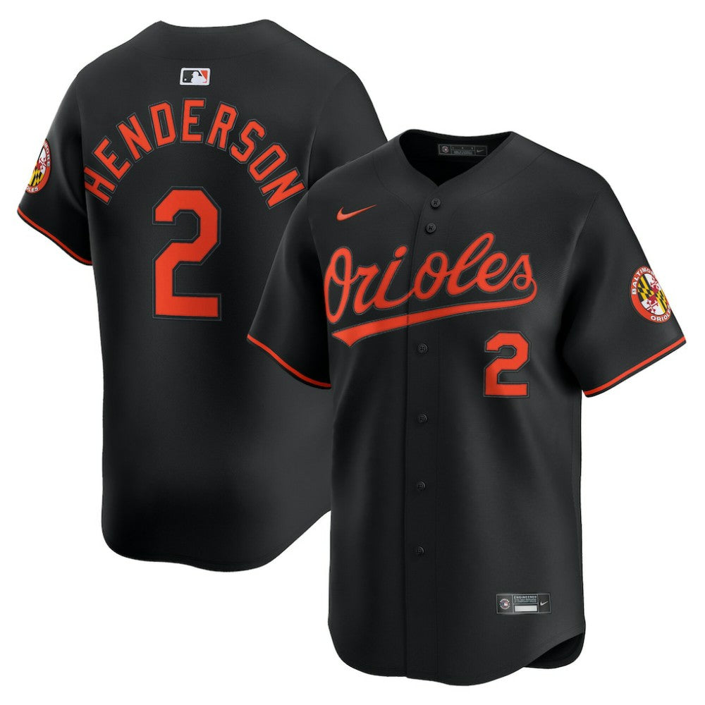 Gunnar Henderson Baltimore Orioles Alternate Limited Player Jersey - Black | Nike