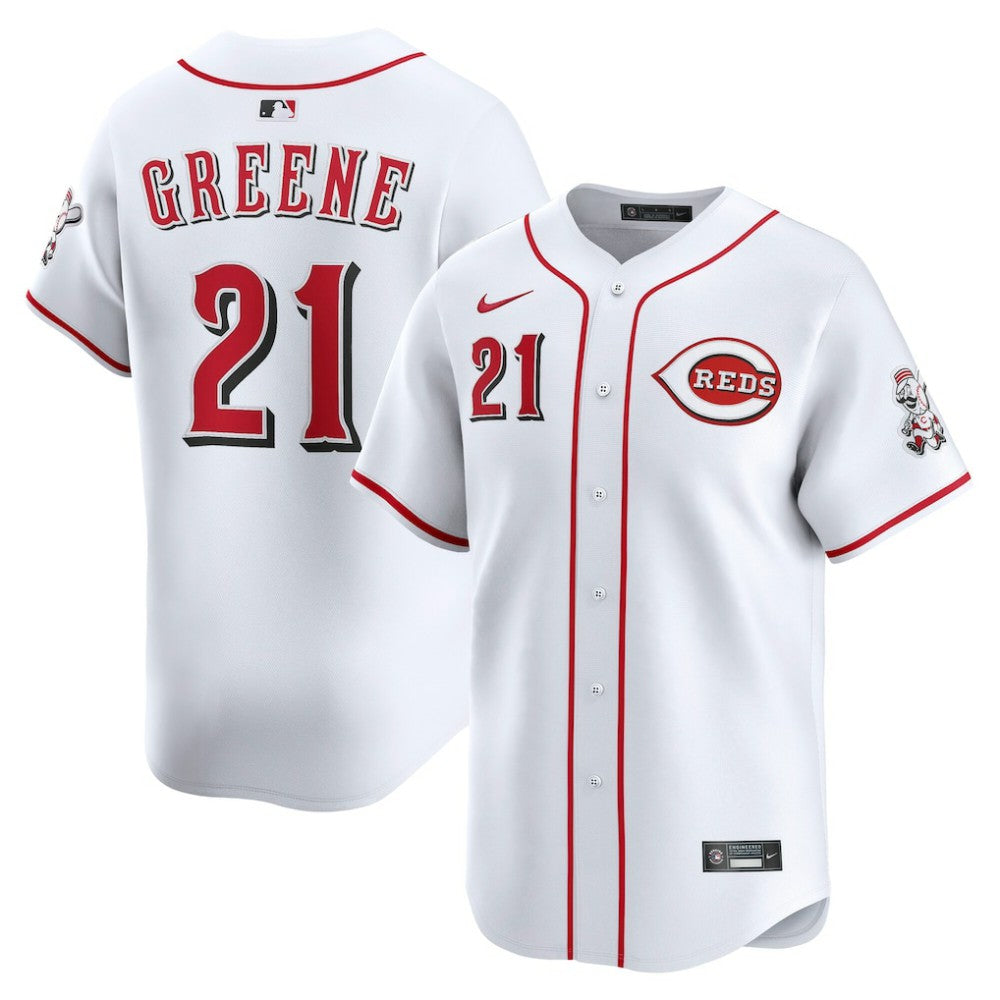 Hunter Greene Cincinnati Reds Home Limited Player Jersey - White | Nike