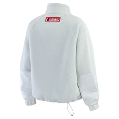 St. Louis Cardinals WEAR by Erin Andrews Women's Polar Fleece Quarter-Zip Jacket - Gray