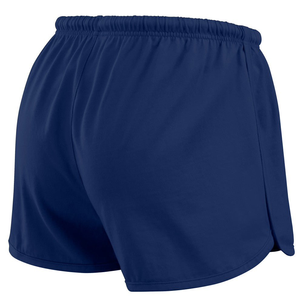 Cleveland Guardians WEAR by Erin Andrews Women's Heavy Rugby Jersey Cropped Long Sleeve T-Shirt & Shorts Lounge Set - Navy