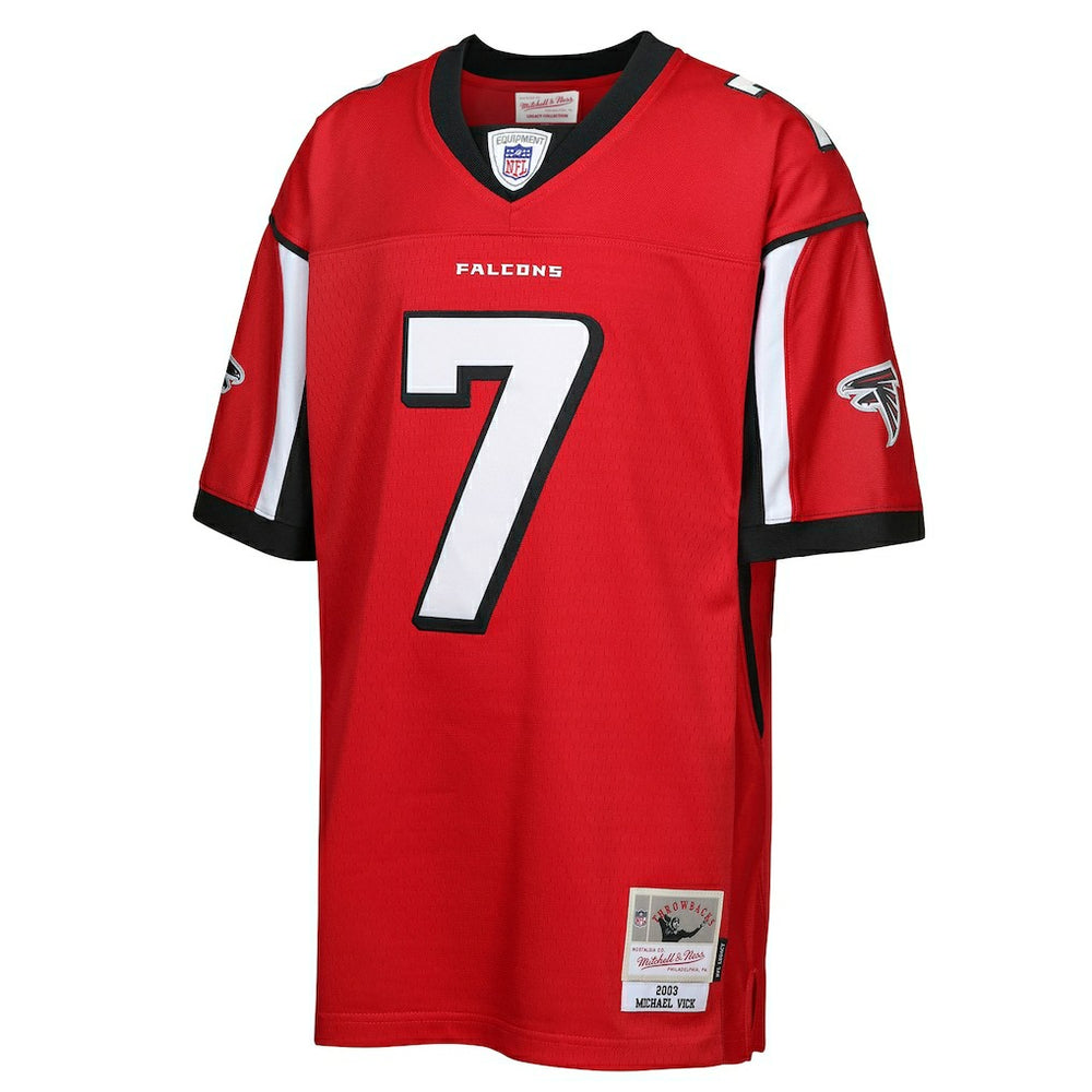 Michael Vick Atlanta Falcons Youth 2003 Legacy Retired Player Jersey - Red on sale