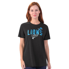Detroit Lions G-III 4Her by Carl Banks Women's Jacey Performance Tri-Blend T-Shirt - Black cheap
