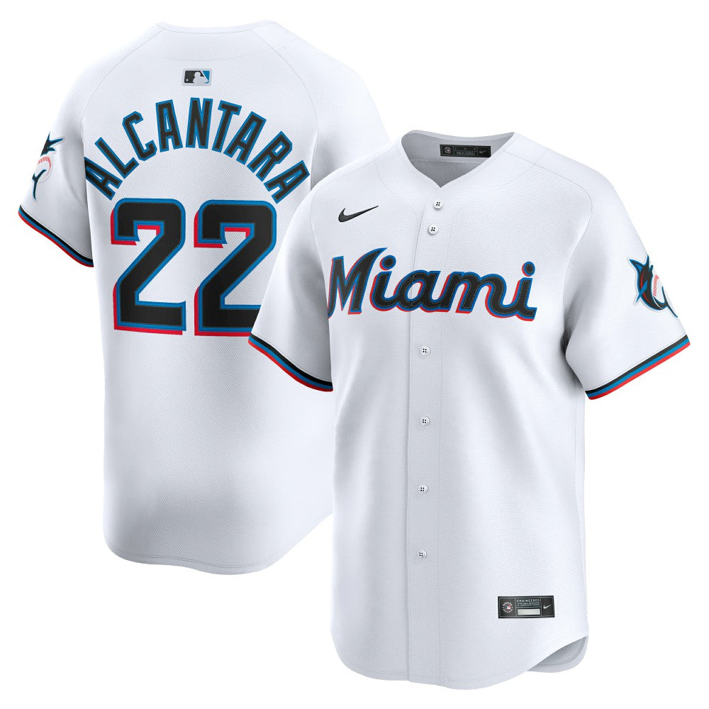 Sandy Alcantara Miami Marlins Home Limited Player Jersey - White | Nike