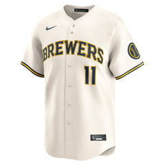Jackson Chourio Milwaukee Brewers Home Limited Jersey - Cream | Nike