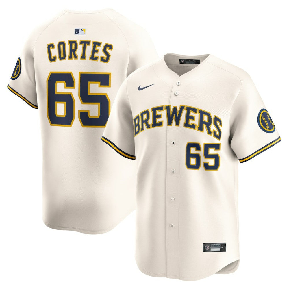Nestor Cortes Milwaukee Brewers Home Limited Player Jersey - Cream | Nike