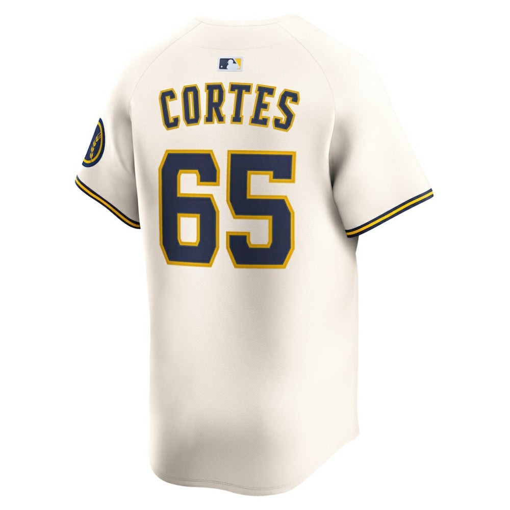 Nestor Cortes Milwaukee Brewers Home Limited Player Jersey - Cream | Nike