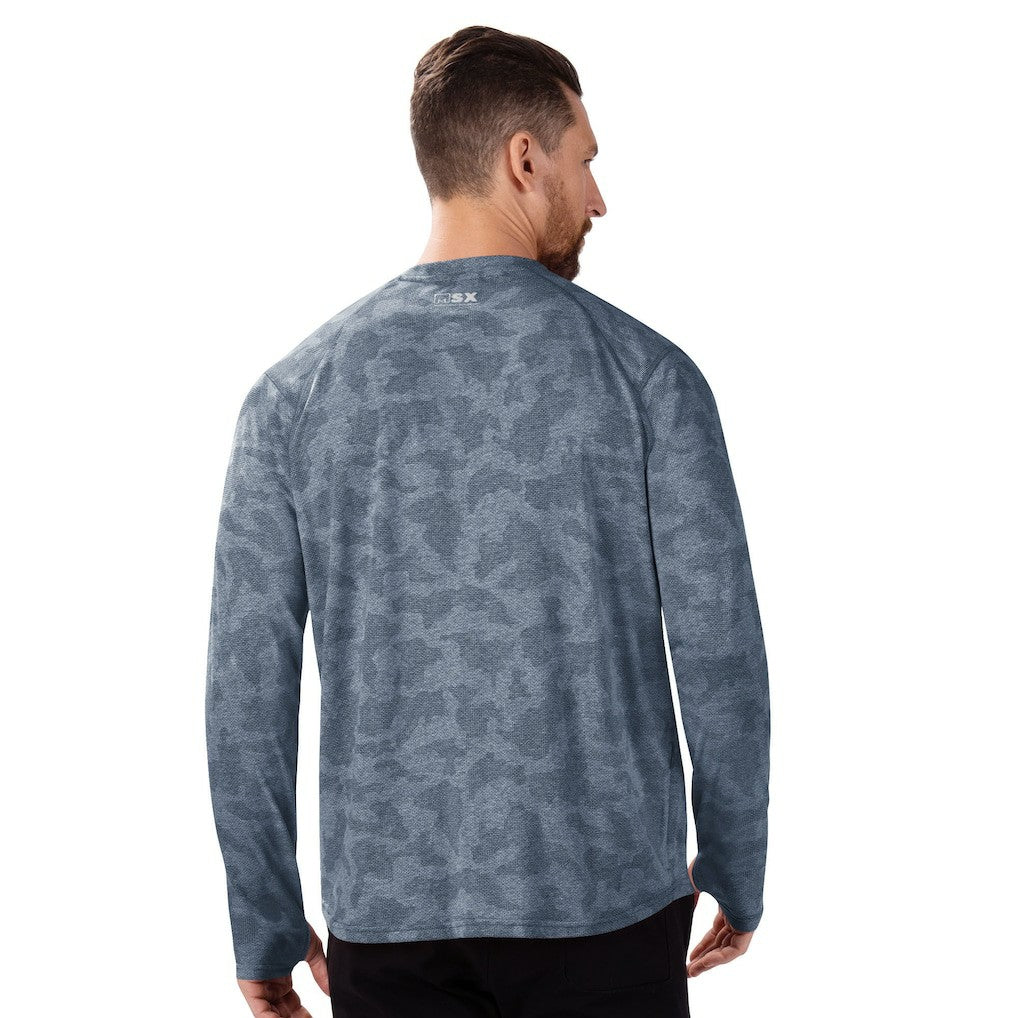 Chicago Bears MSX by Michael Strahan Performance Camo Long Sleeve T-Shirt - Navy online