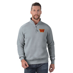 Washington Commanders Starter Classic Quarter-Zip Pullover Sweatshirt - Gray discount