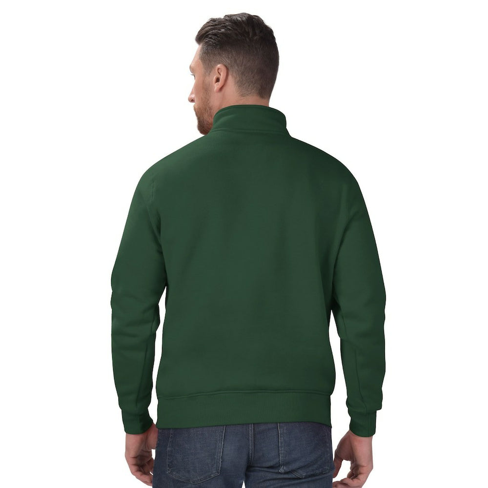 Green Bay Packers Starter Classic Quarter-Zip Pullover Sweatshirt - Green on sale