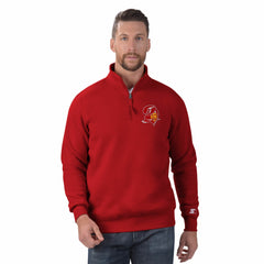 Tampa Bay Buccaneers Starter Classic Quarter-Zip Pullover Sweatshirt - Red outlet