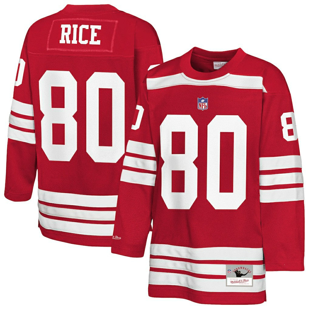 Jerry Rice San Francisco 49ers Youth Hockey Fashion Jersey - Scarlet online