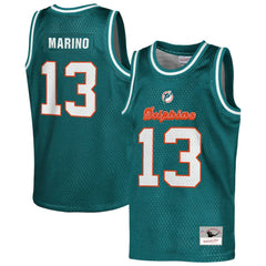 Dan Marino Miami Dolphins Youth Retired Player NFL Basketball Fashion Jersey - Aqua cheap