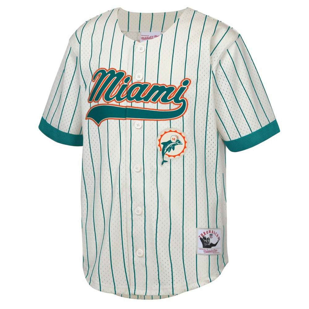 Dan Marino Miami Dolphins Youth Retired Player Name & Number Baseball Jersey - Cream sale