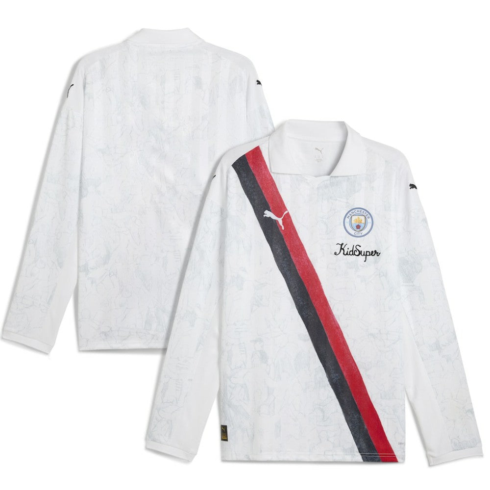 Manchester City x KidSuper 2025 FIFA Club World Cup Retro Long Sleeve T-Shirt - White | Puma sale