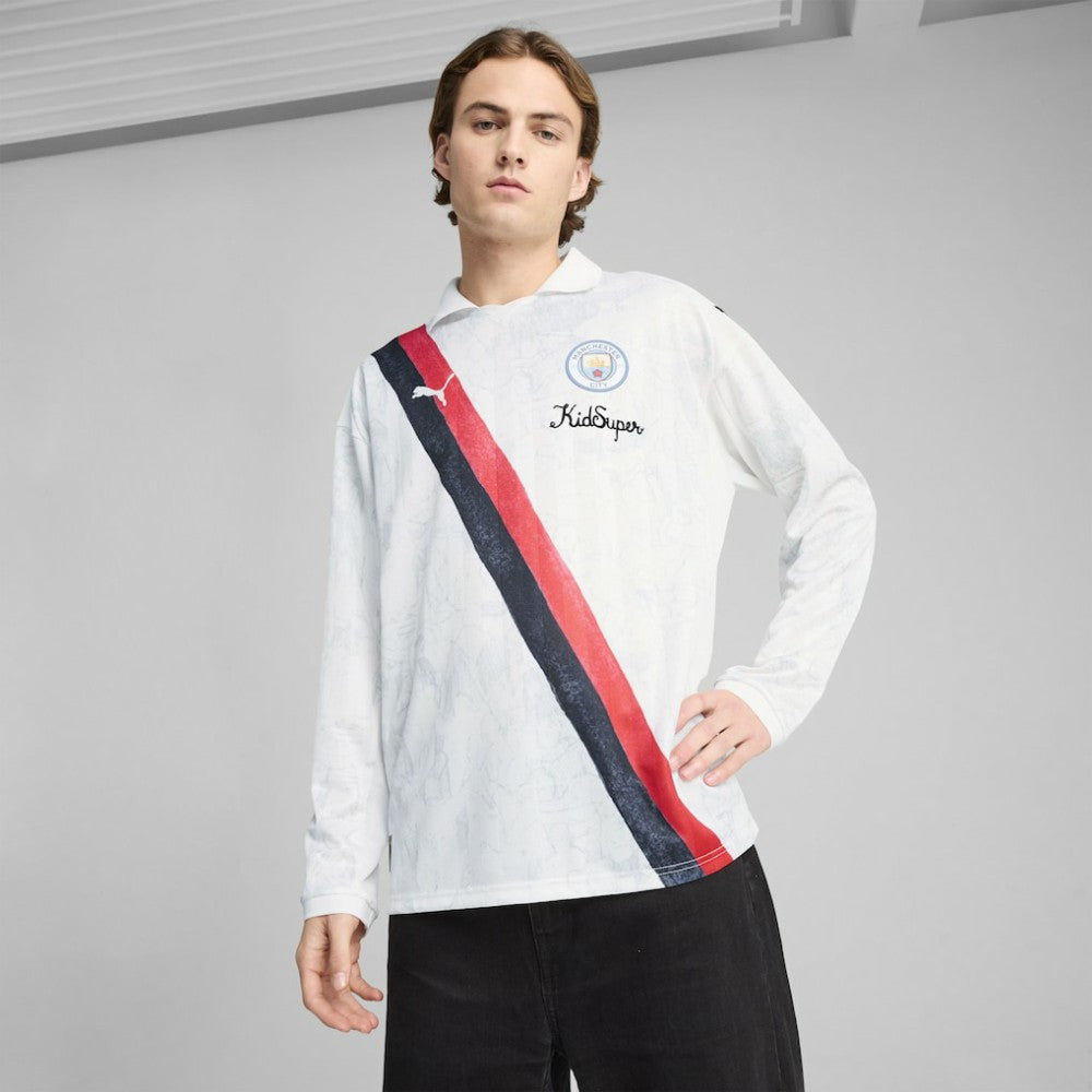 Manchester City x KidSuper 2025 FIFA Club World Cup Retro Long Sleeve T-Shirt - White | Puma sale
