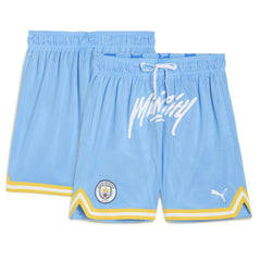 Manchester City 2025 FIFA Club World Cup Hoops Reversible Shorts - Light Blue | Puma for sale
