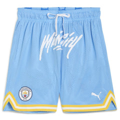 Manchester City 2025 FIFA Club World Cup Hoops Reversible Shorts - Light Blue | Puma for sale