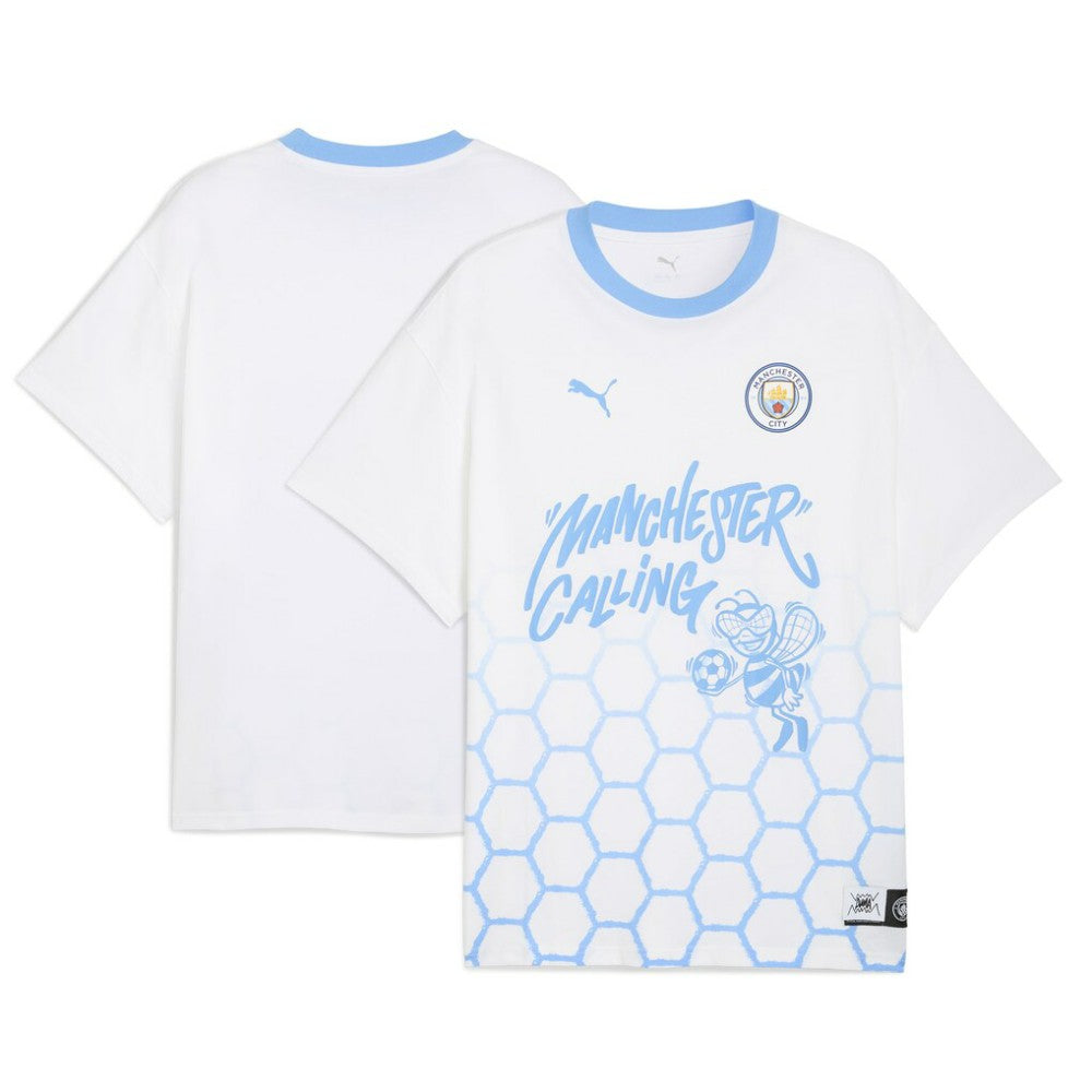 Manchester City 2025 FIFA Club World Cup Hoops T-Shirt - White | Puma on sale
