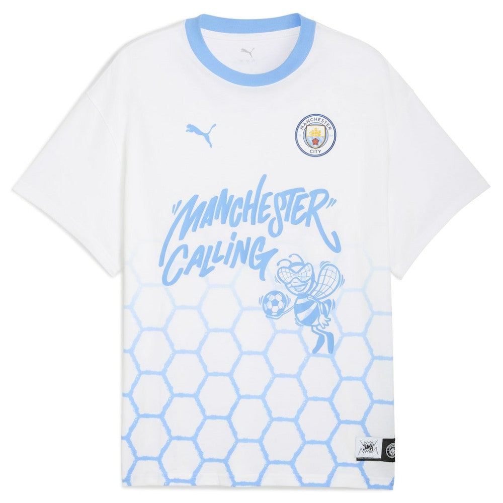 Manchester City 2025 FIFA Club World Cup Hoops T-Shirt - White | Puma on sale