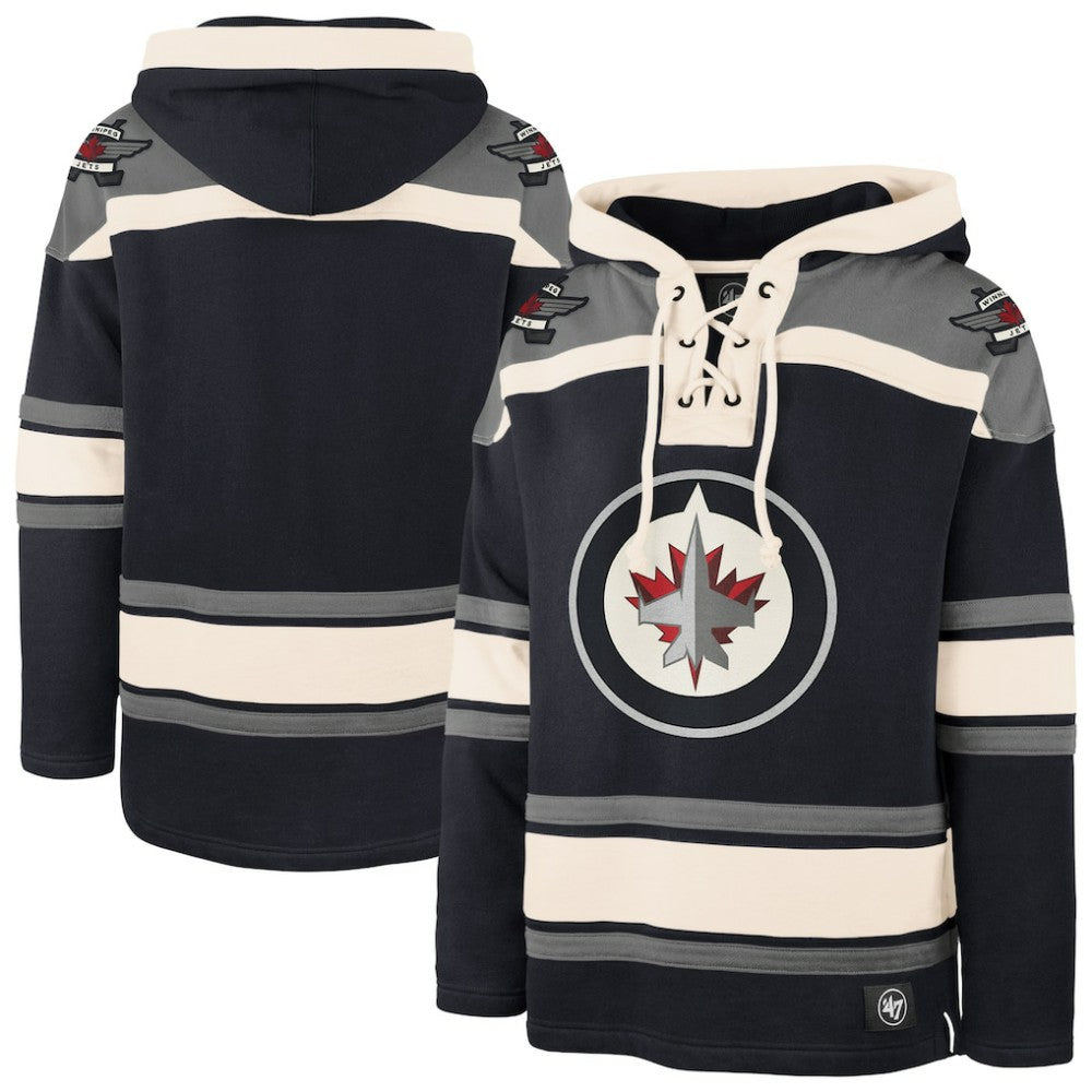 Winnipeg Jets '47 Superior Lacer Hoodie Navy