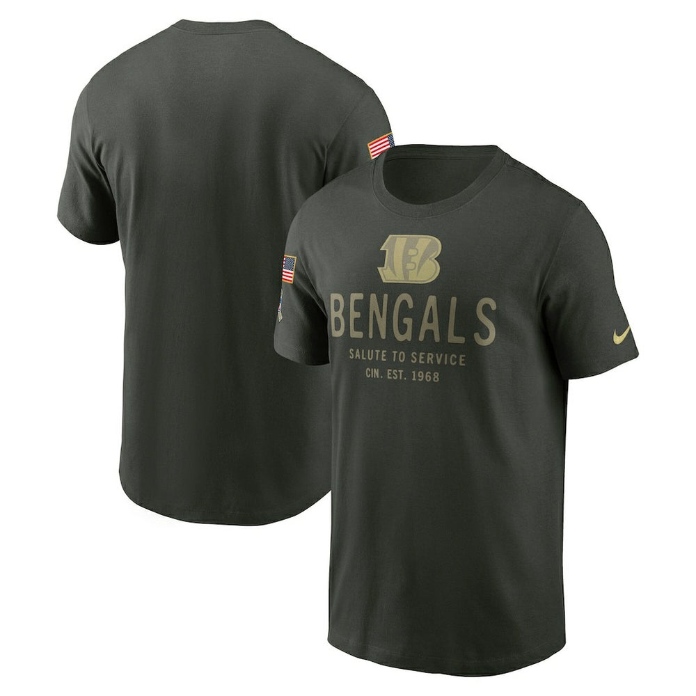 Cincinnati Bengals 2025 Salute to Service Sideline Primary Edge Dri-FIT T-Shirt - Forest Green | Nike on sale