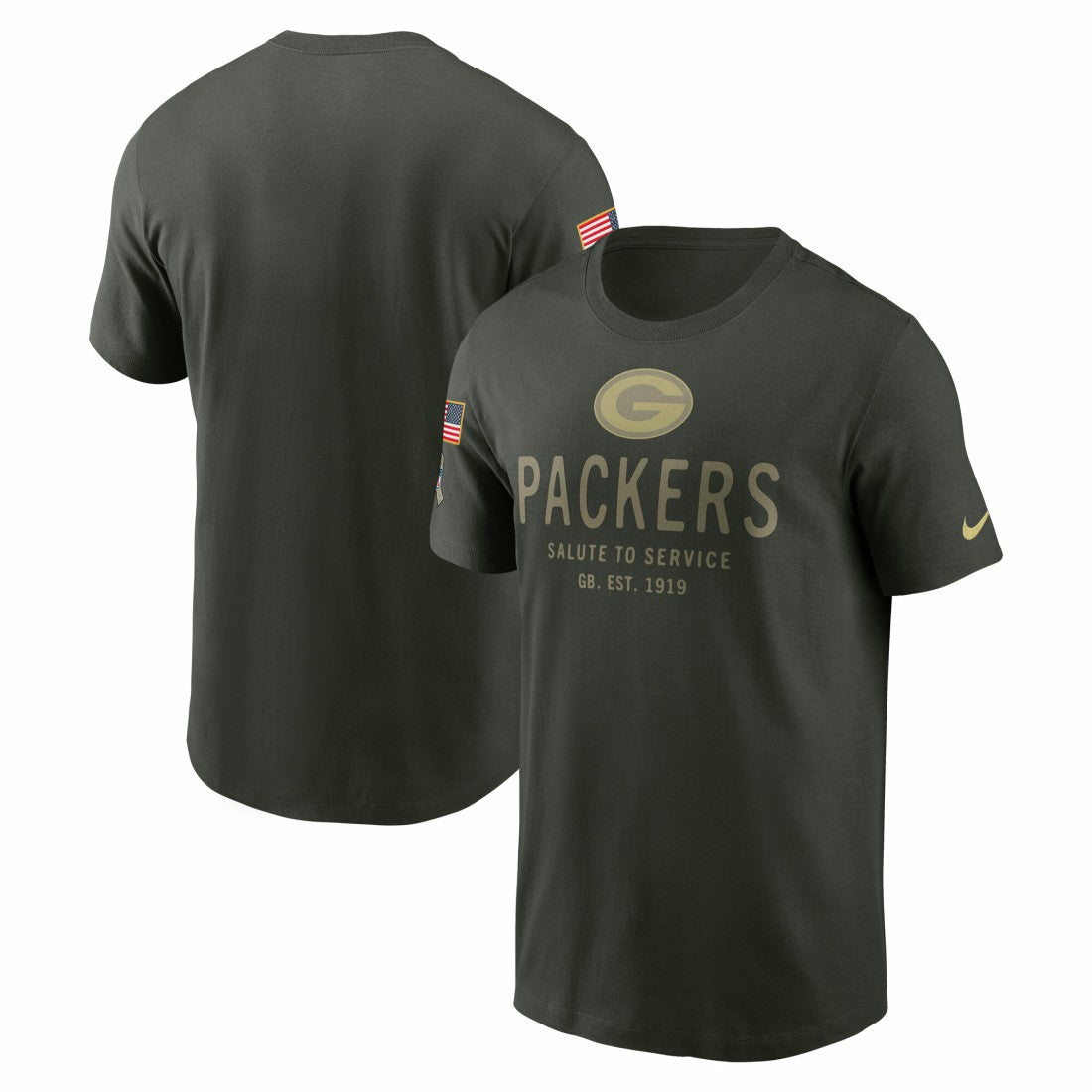 Green Bay Packers 2025 Salute to Service Sideline Primary Edge Dri-FIT T-Shirt - Forest Green | Nike online