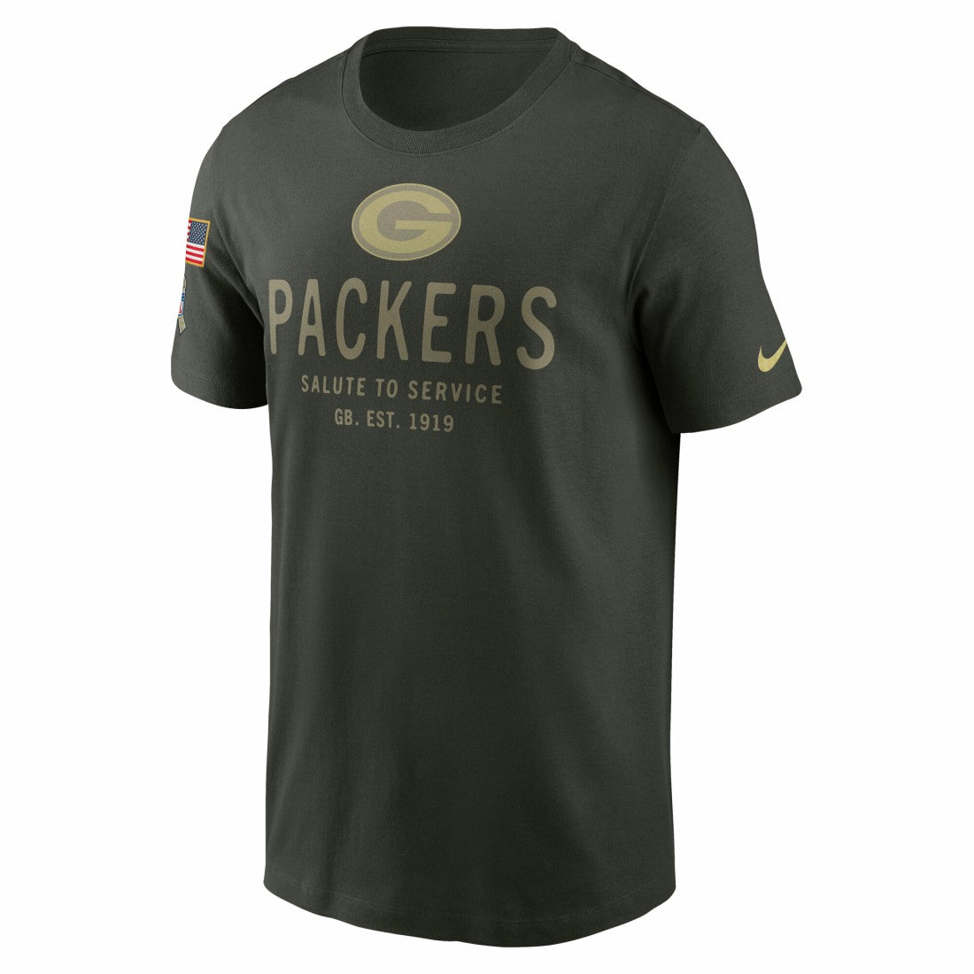Green Bay Packers 2025 Salute to Service Sideline Primary Edge Dri-FIT T-Shirt - Forest Green | Nike online