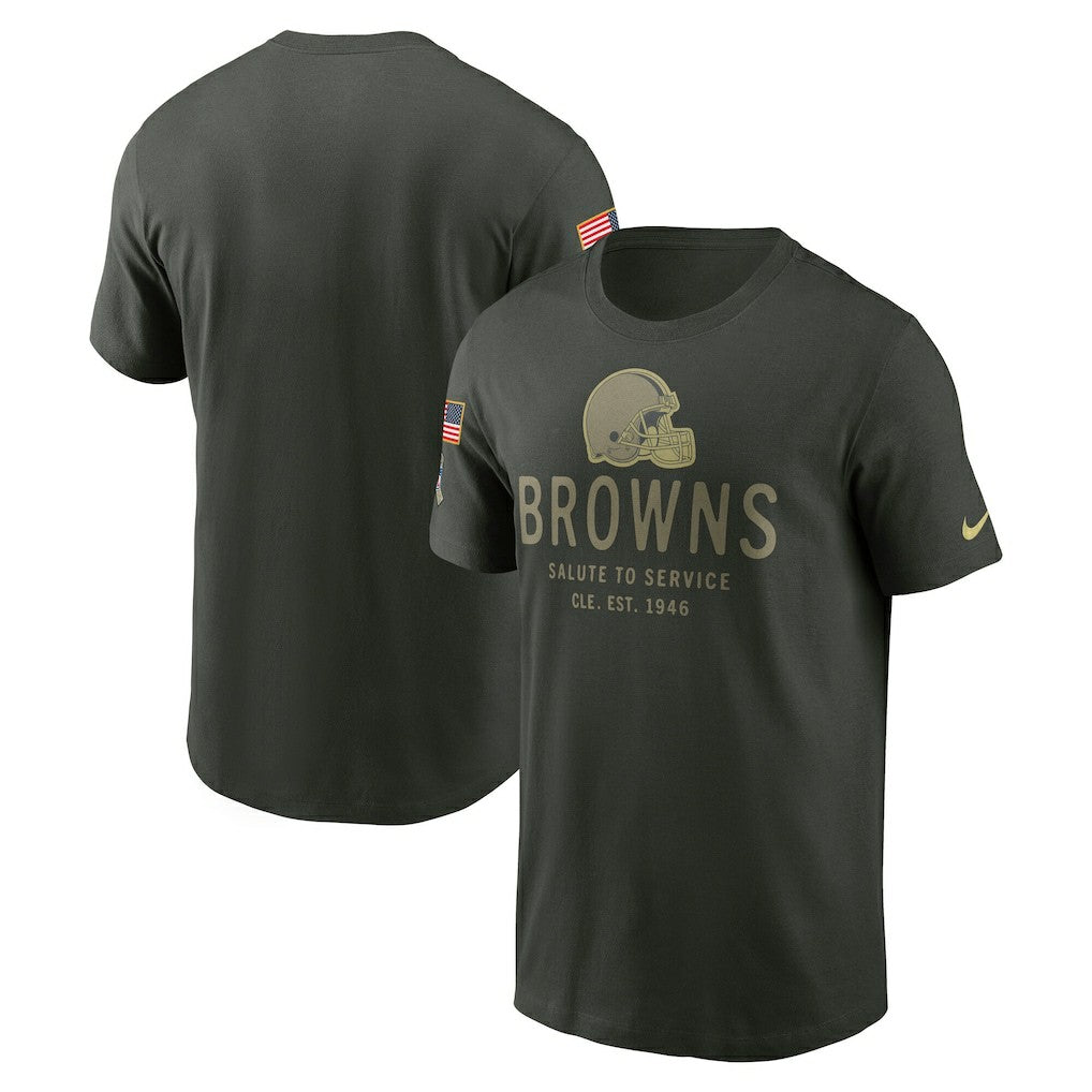 Cleveland Browns 2025 Salute to Service Sideline Primary Edge Dri-FIT T-Shirt - Forest Green | Nike discount