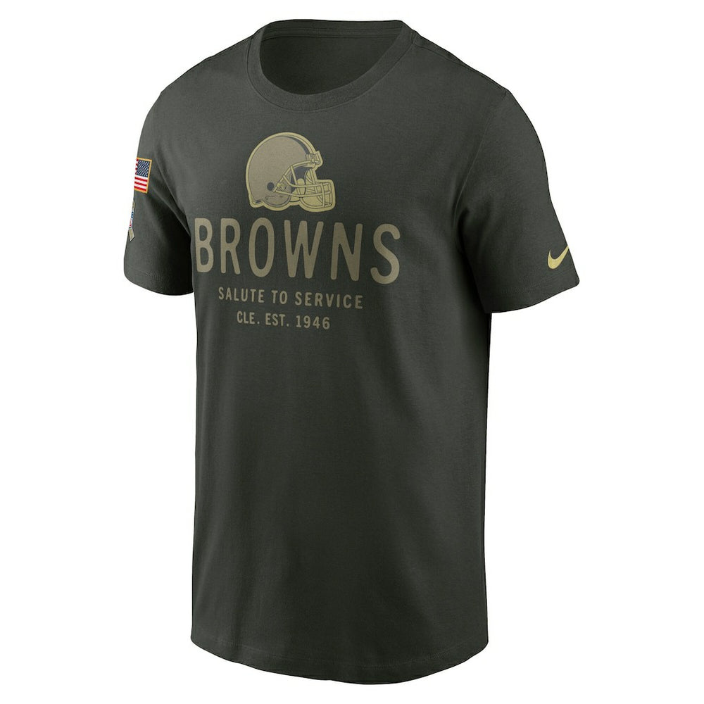 Cleveland Browns 2025 Salute to Service Sideline Primary Edge Dri-FIT T-Shirt - Forest Green | Nike discount