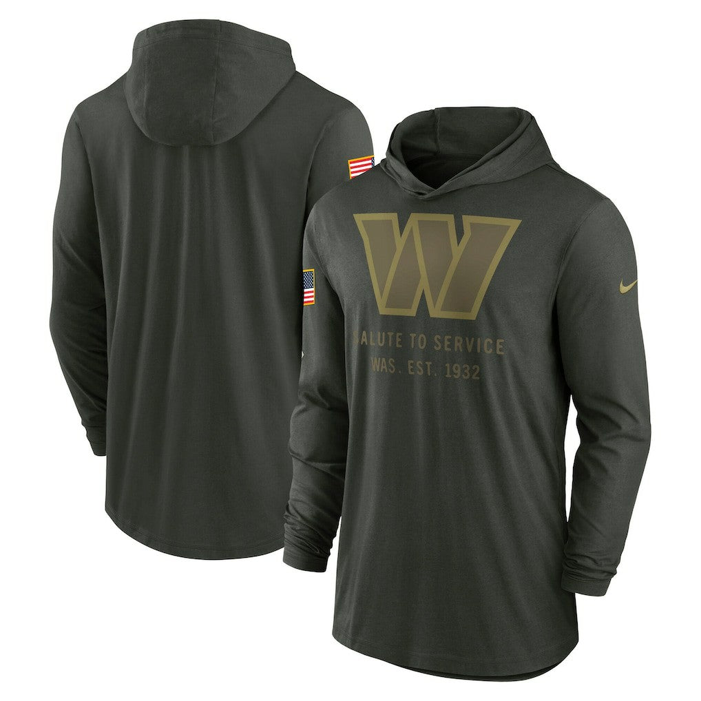 Washington Commanders 2025 Salute to Service Sideline Dri-FIT Lightweight Hooded Pullover - Forest Green | Nike online