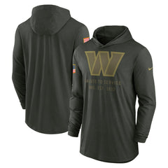 Washington Commanders 2025 Salute to Service Sideline Dri-FIT Lightweight Hooded Pullover - Forest Green | Nike online