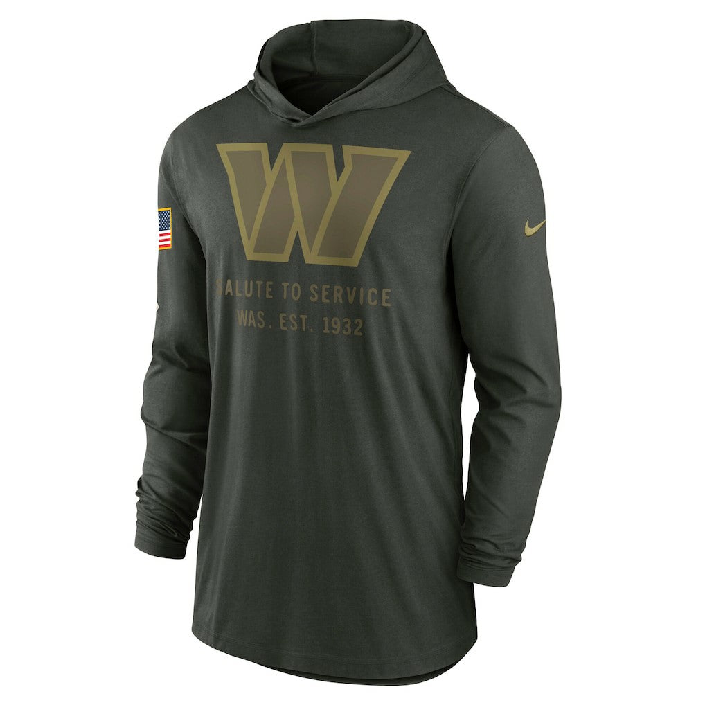 Washington Commanders 2025 Salute to Service Sideline Dri-FIT Lightweight Hooded Pullover - Forest Green | Nike online