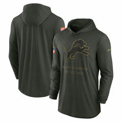 Detroit Lions 2025 Salute to Service Sideline Dri-FIT Lightweight Hooded Pullover - Forest Green | Nike online
