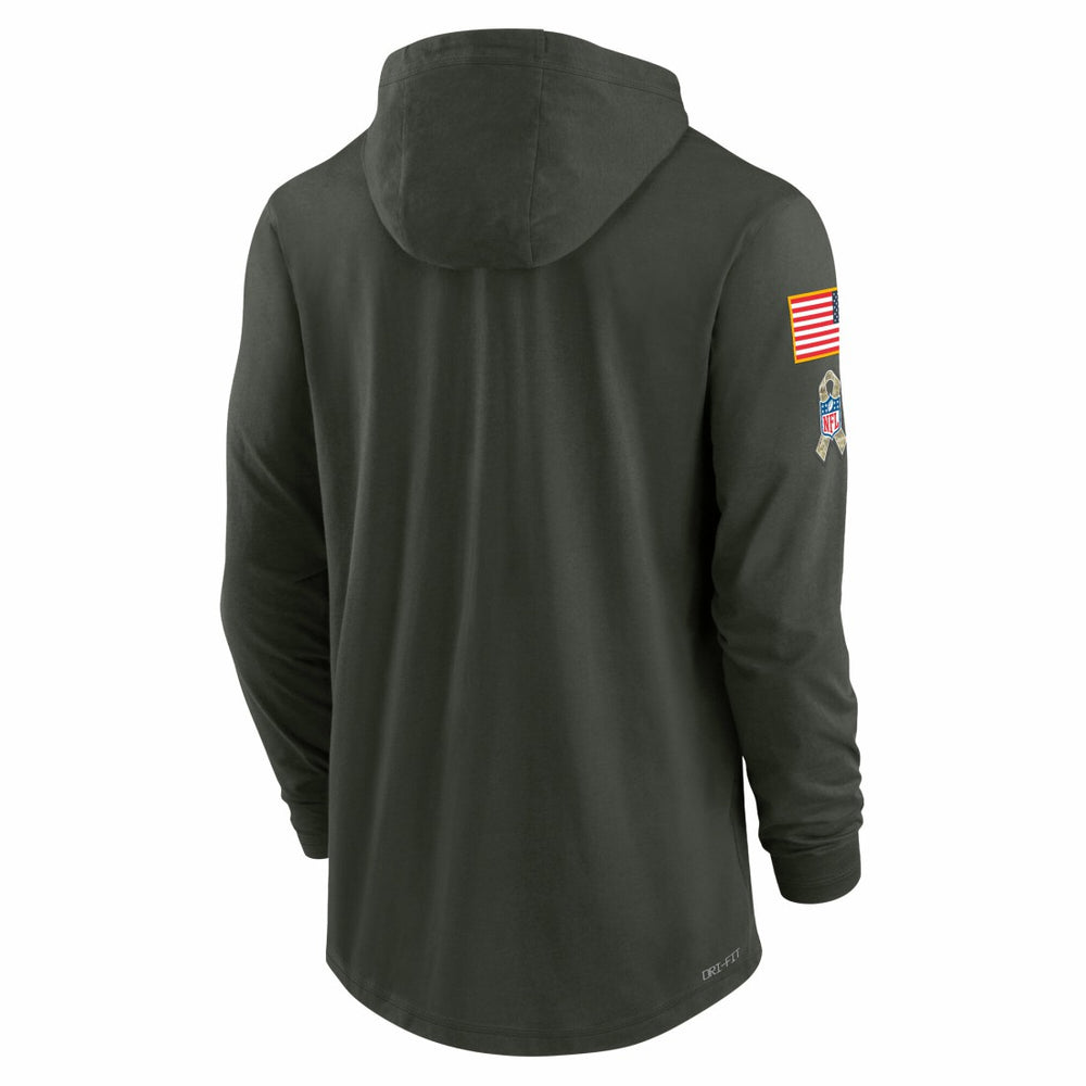 Detroit Lions 2025 Salute to Service Sideline Dri-FIT Lightweight Hooded Pullover - Forest Green | Nike online