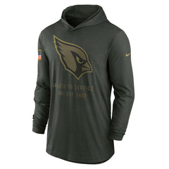 Arizona Cardinals 2025 Salute to Service Sideline Dri-FIT Lightweight Hooded Pullover - Forest Green | Nike outlet