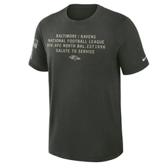 Baltimore Ravens 2025 Salute to Service Sideline Slub Dri-FIT T-Shirt - Dark Green | Nike online
