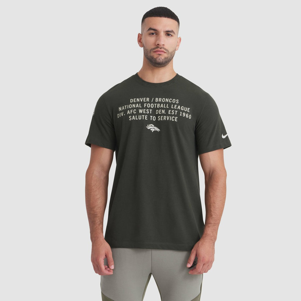 Denver Broncos 2025 Salute to Service Sideline Slub Dri-FIT T-Shirt - Forest Green | Nike discount