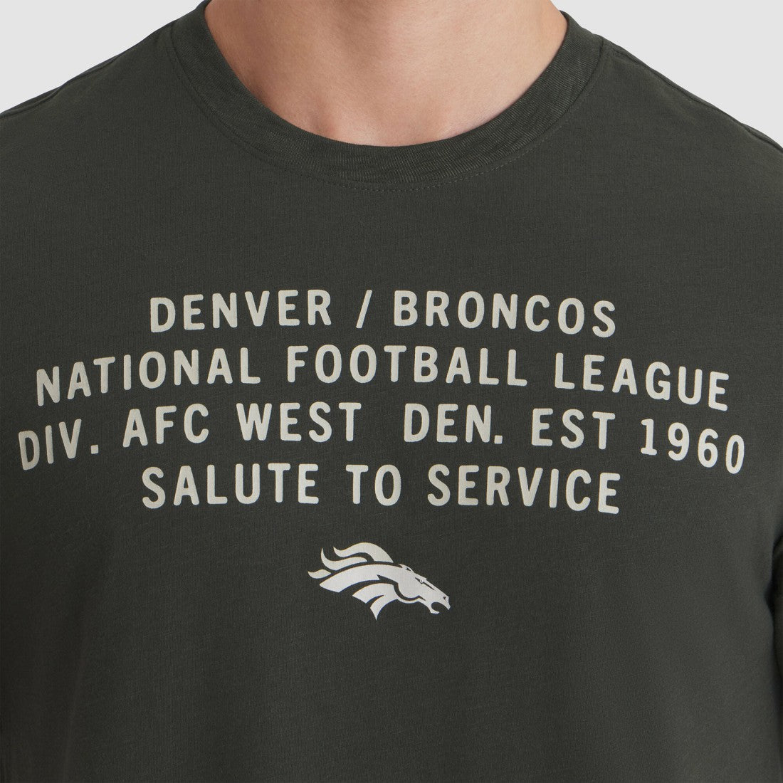 Denver Broncos 2025 Salute to Service Sideline Slub Dri-FIT T-Shirt - Forest Green | Nike discount