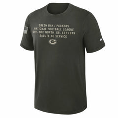 Green Bay Packers 2025 Salute to Service Sideline Slub Dri-FIT T-Shirt - Forest Green | Nike on sale