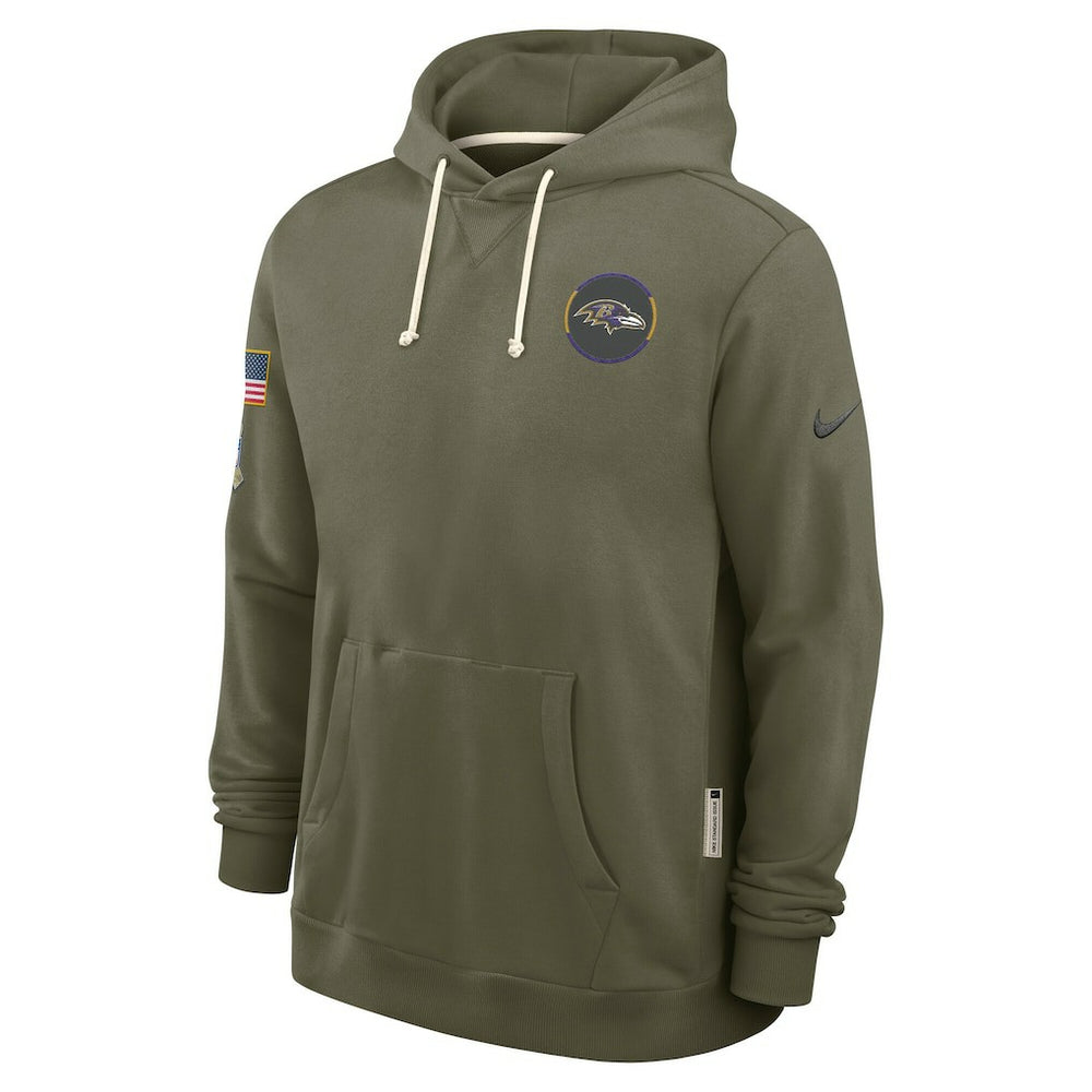 Baltimore Ravens 2025 Salute to Service Sideline Standard Issue Dri-FIT Hoodie - Olive | Nike discount