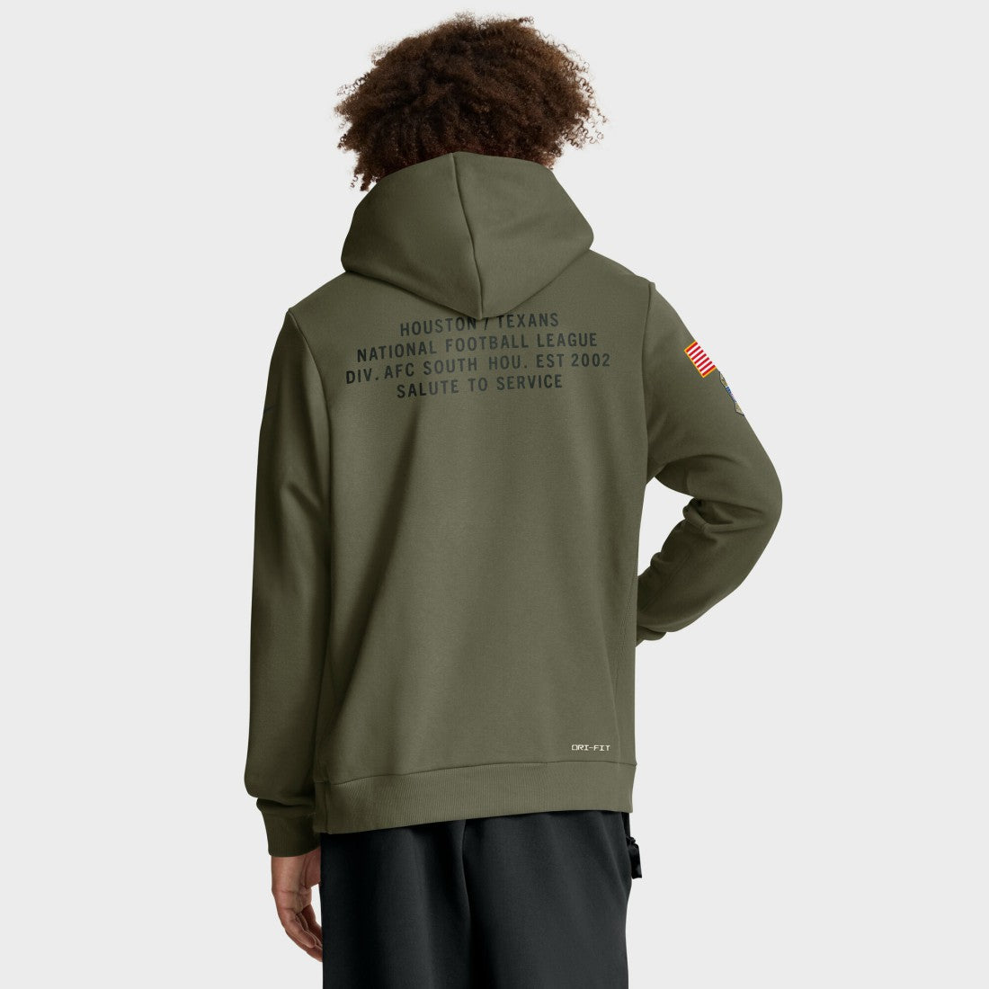 Houston Texans 2025 Salute to Service Sideline Standard Issue Dri-FIT Hoodie - Olive | Nike outlet