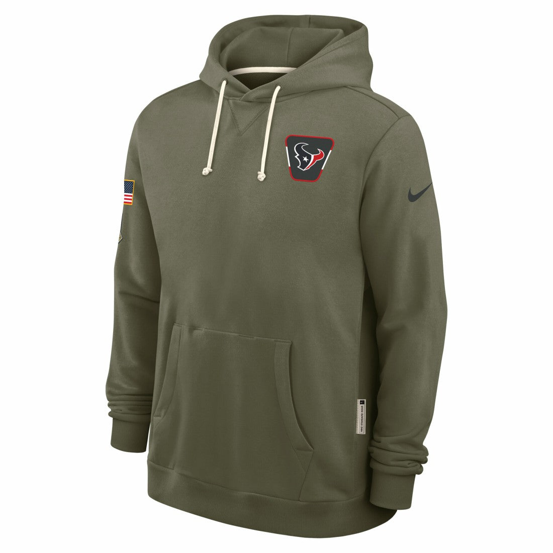 Houston Texans 2025 Salute to Service Sideline Standard Issue Dri-FIT Hoodie - Olive | Nike outlet