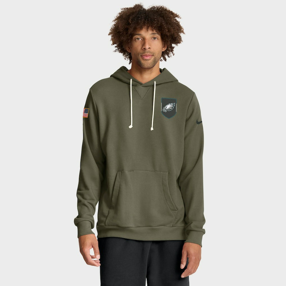 Philadelphia Eagles 2025 Salute to Service Sideline Standard Issue Dri-FIT Hoodie - Olive | Nike sale