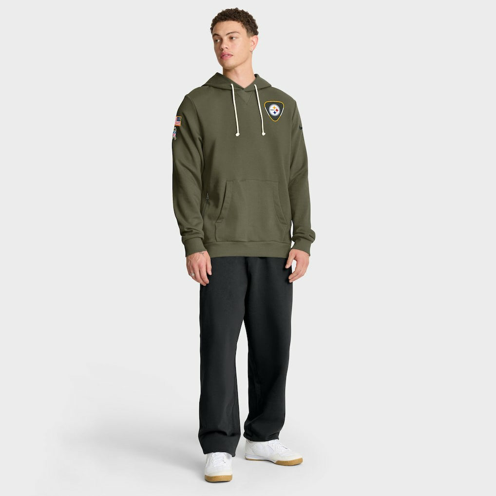 Pittsburgh Steelers 2025 Salute to Service Sideline Standard Issue Dri-FIT Hoodie - Olive | Nike sale