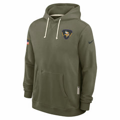 Minnesota Vikings 2025 Salute to Service Sideline Standard Issue Dri-FIT Hoodie - Olive | Nike online