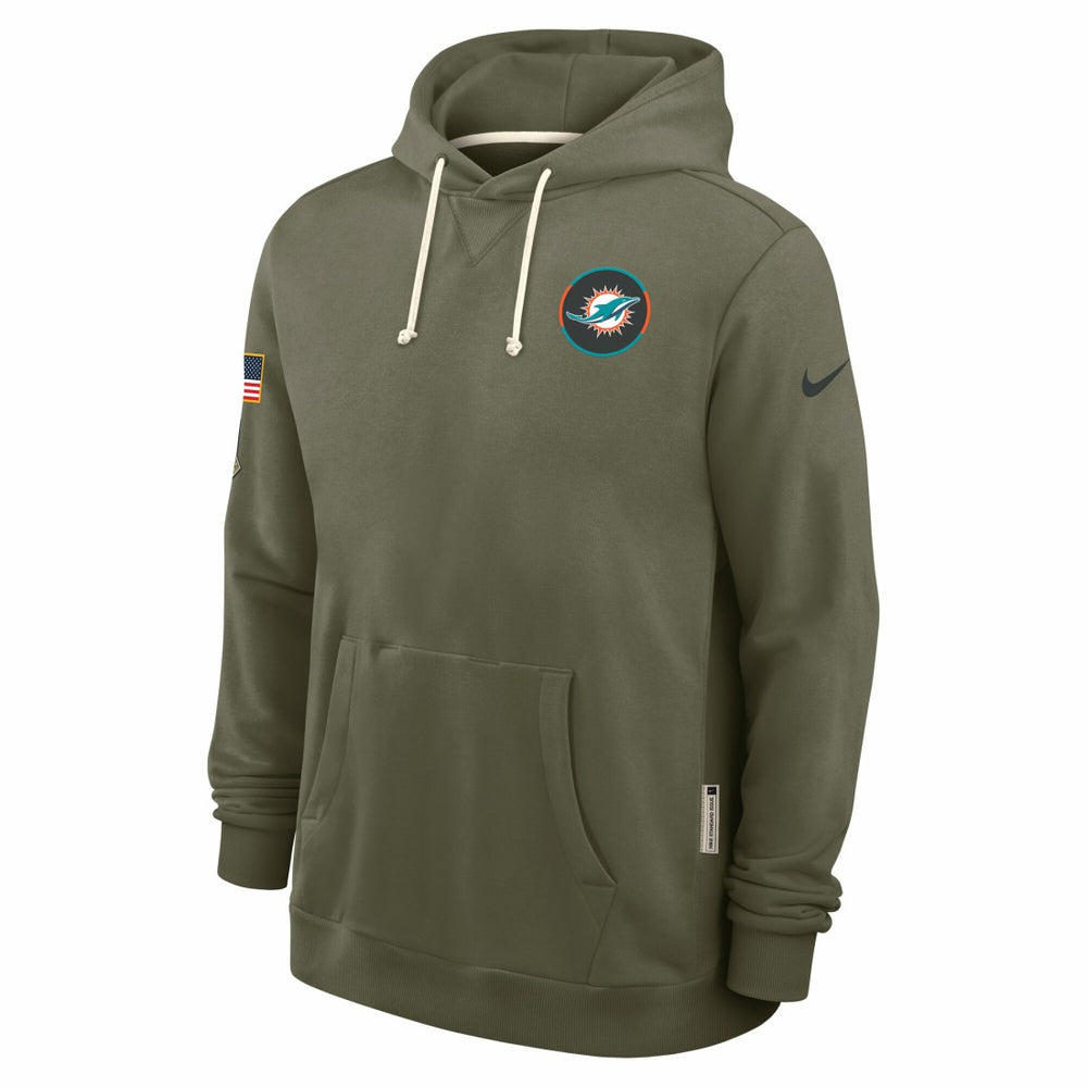 Miami Dolphins 2025 Salute to Service Sideline Standard Issue Dri-FIT Hoodie - Olive | Nike cheap