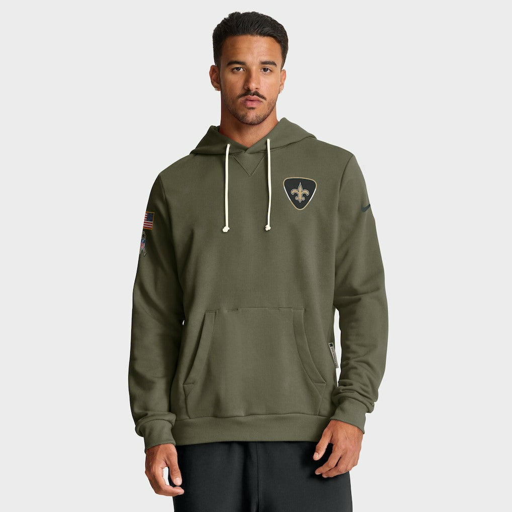 New Orleans Saints 2025 Salute to Service Sideline Standard Issue Dri-FIT Hoodie - Olive | Nike on sale