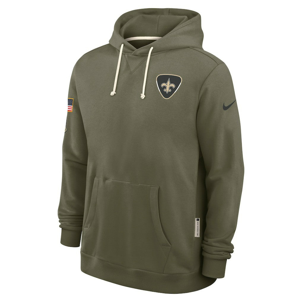 New Orleans Saints 2025 Salute to Service Sideline Standard Issue Dri-FIT Hoodie - Olive | Nike on sale