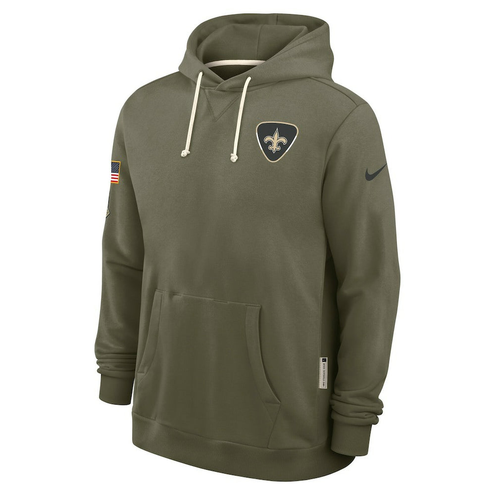 New Orleans Saints 2025 Salute to Service Sideline Standard Issue Dri-FIT Hoodie - Olive | Nike on sale